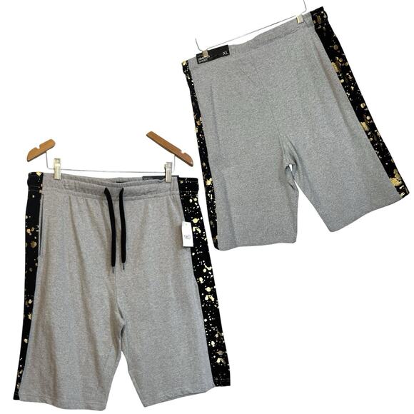 Carbon Jogger Shorts Mens XL Drawstring Gray Stretch Cotton Athletic Streetwear - Picture 1 of 12